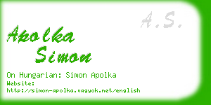apolka simon business card